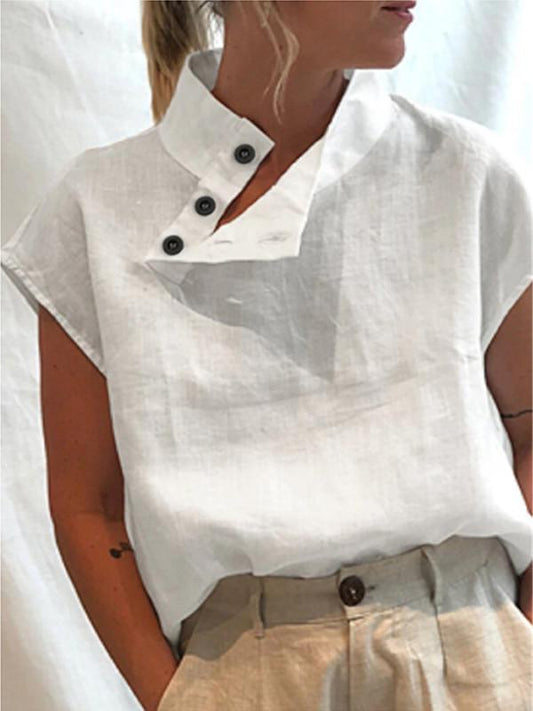 Lowella™ - Blusa moderna con detalles de botones