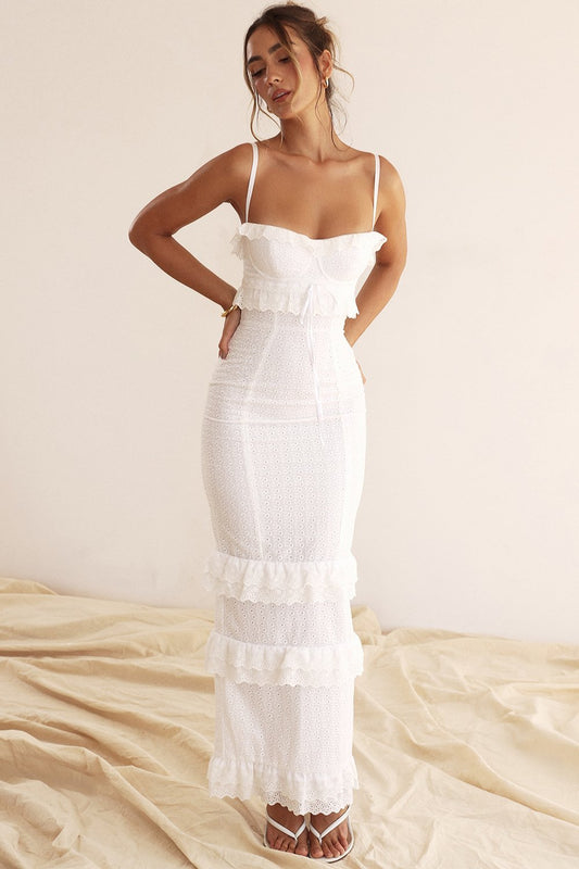 Vestido largo Sueño Bordado Lace