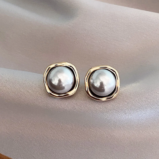 Pendientes Elegantes de Perlas Negras
