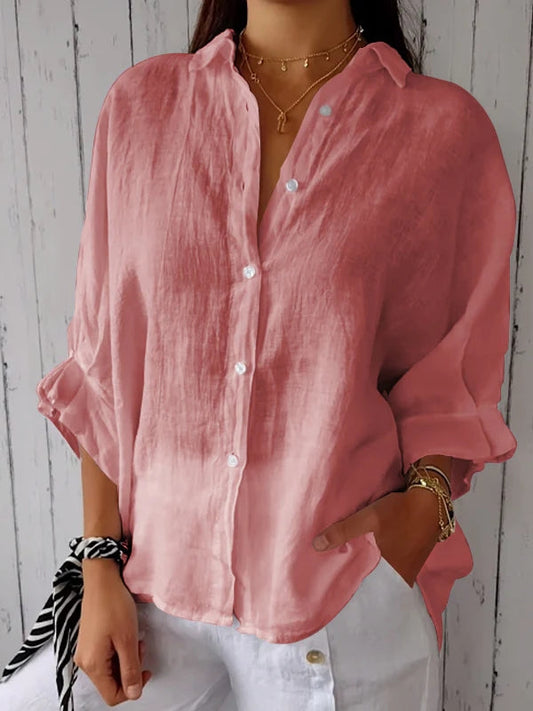 Vivelle™ - Blusa Casual de Cuadros