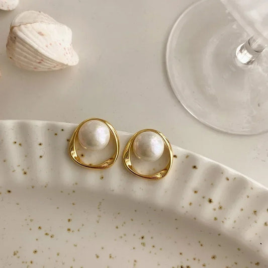 Aretes vintage Emma con perlas