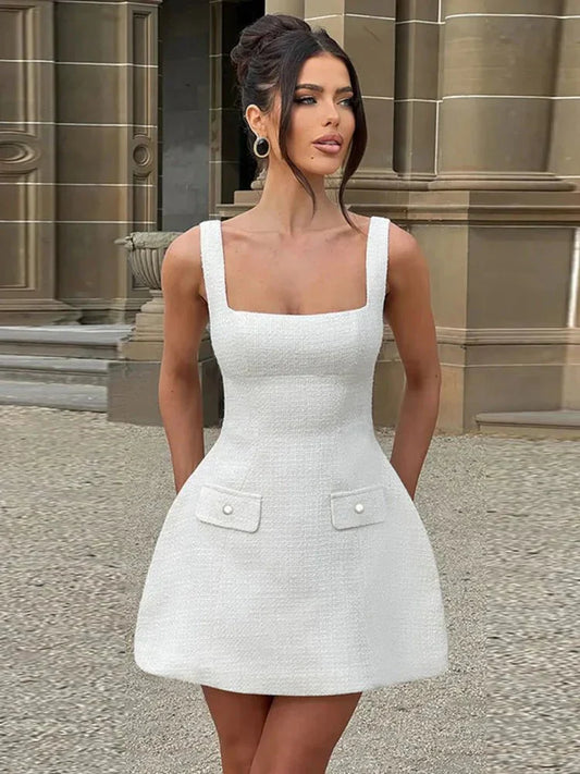 Vestido mini con tirantes finos - Lucia