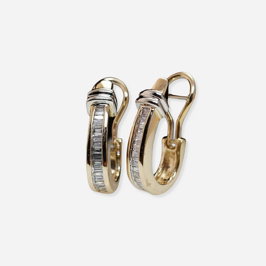 Aretes vintage Valera con diamantes