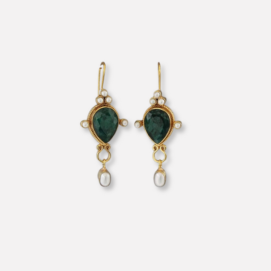 Pendientes vintage Gaby con perla