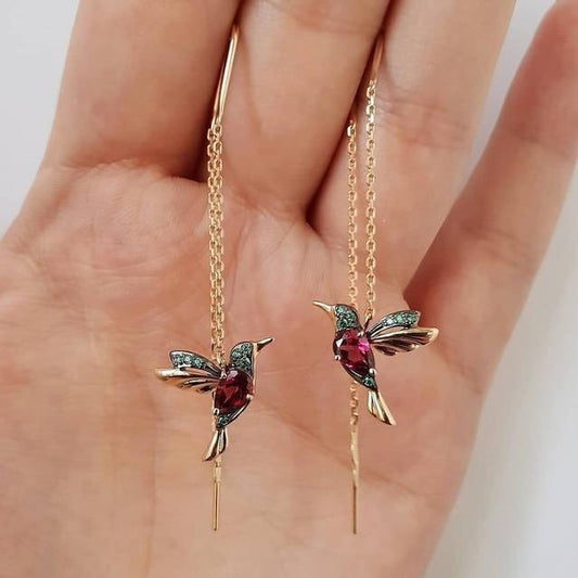 Sharine™ - Pendientes Elegantes de Colibrí