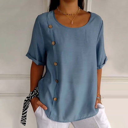 Noella - Blusa casual con botones